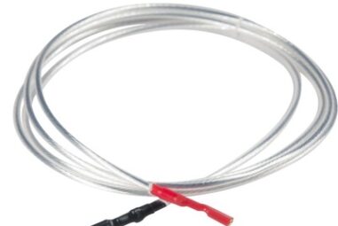 Силовой провод, посеребрённый 16 AWG, ПВХ 1 м , обжатый с двух сторон