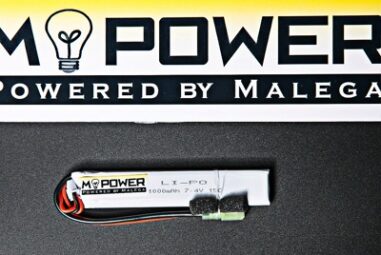 Аккумулятор Li-Po 7.4V 2s 15-25C 1000 mAh, в трубку приклада M4